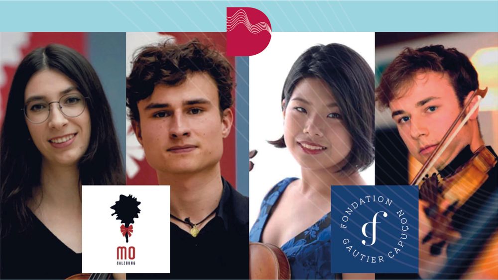 Vier Einzelfotos KünstlerInnen CONSTANZE MOZART ORCHESTERAKADEMIE