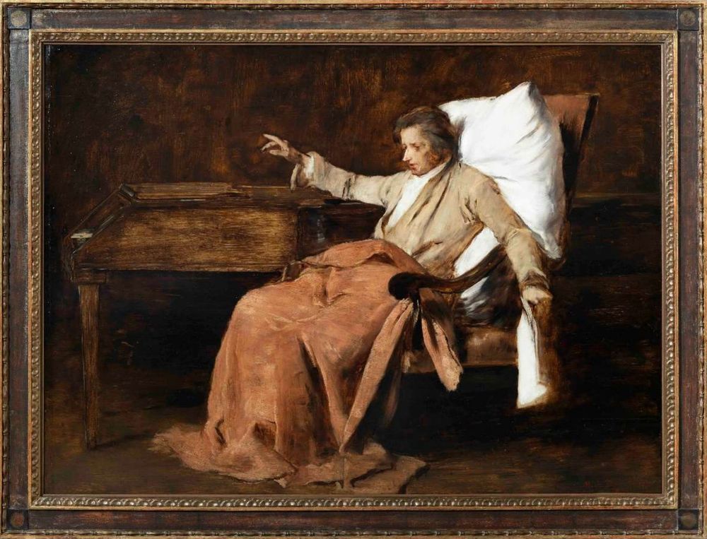 Mihaly Munkacsys: Mozarts letzte Augenblicke